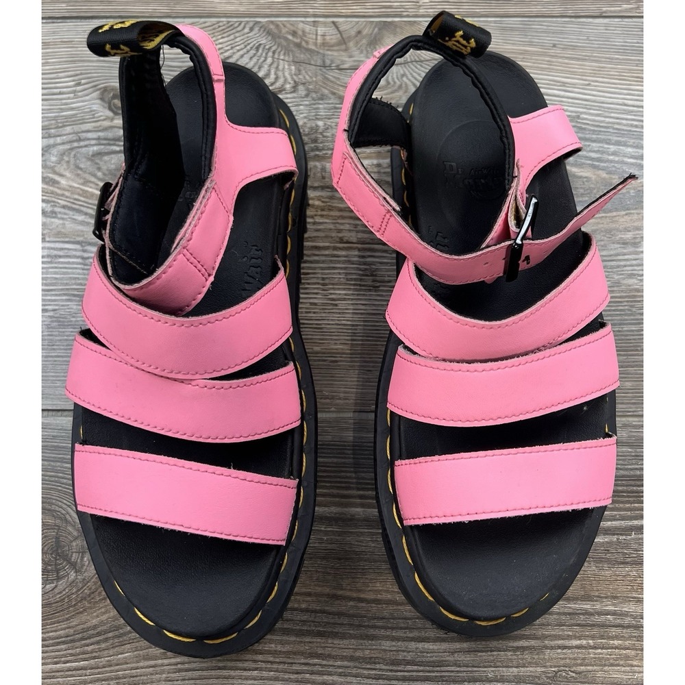 Dr. Doc Martens Blaire Chunky Platform Sandals Hot Pink US-7 EU-38 Punk Grunge - Picture 2 of 11